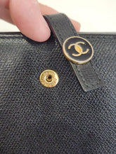 Load image into Gallery viewer, Grained Calfskin CC Button Wallet