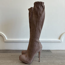 Load image into Gallery viewer, NWT Snakeskin Knee High Boots