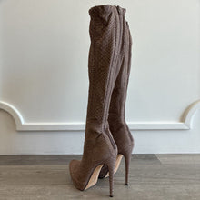 Load image into Gallery viewer, NWT Snakeskin Knee High Boots