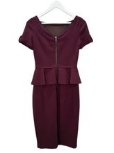 Load image into Gallery viewer, Bateau Neckline Peplum Dress