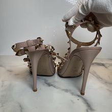 Load image into Gallery viewer, Patent Nappa Rockstud Ankle Strap 100mm Pumps Retail 1190