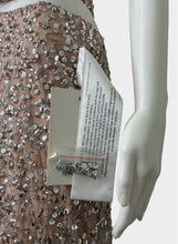 Load image into Gallery viewer, NWT Sequined Cap Sleeveless Plunge Neck Cutout