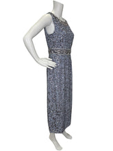 Load image into Gallery viewer, NWT Sequined Hi Neck Sleeveless Column Dress