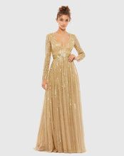 Load image into Gallery viewer, NWT! Long Sleeve A Line Dress