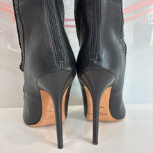 Load image into Gallery viewer, Leather Lace Up Braided Toe Over the Knee Boots Retail $2995