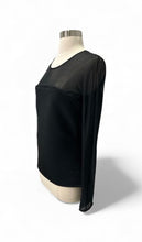 Load image into Gallery viewer, Long Sleeve Top w/ Mesh Bodice & Side Zipper