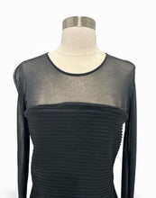 Load image into Gallery viewer, Long Sleeve Top w/ Mesh Bodice & Side Zipper