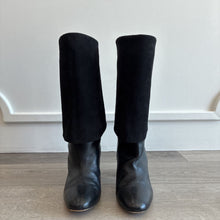 Load image into Gallery viewer, Lucinda Fold Over Knee High Leather Boots