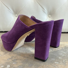 Load image into Gallery viewer, Suede Peep Toe Mule