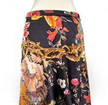 Load image into Gallery viewer, 2005 Floral Leopard Baroque Midi Skirt