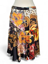 Load image into Gallery viewer, 2005 Floral Leopard Baroque Midi Skirt
