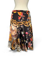 Load image into Gallery viewer, 2005 Floral Leopard Baroque Midi Skirt