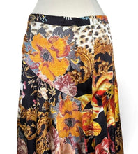Load image into Gallery viewer, 2005 Floral Leopard Baroque Midi Skirt