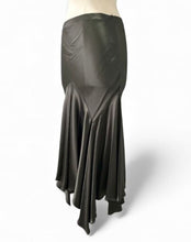 Load image into Gallery viewer, 2005 Olive Green Silk Midi Skirt