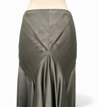 Load image into Gallery viewer, 2005 Olive Green Silk Midi Skirt