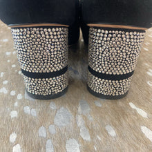 Load image into Gallery viewer, Suede and Crystal Booties