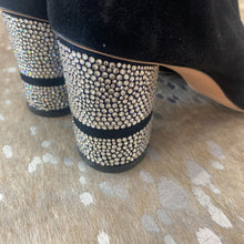 Load image into Gallery viewer, Suede and Crystal Booties