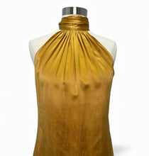 Load image into Gallery viewer, Lori High Neck Silk Stretch Halter Top