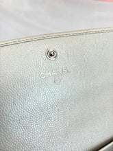 Load image into Gallery viewer, Metallic Caviar Sevruga Long Flap Wallet