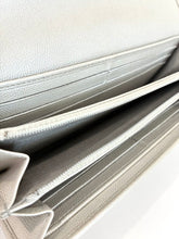 Load image into Gallery viewer, Metallic Caviar Sevruga Long Flap Wallet