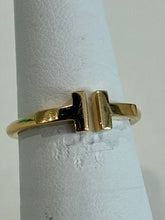 Load image into Gallery viewer, T Wire Ring Yellow Gold