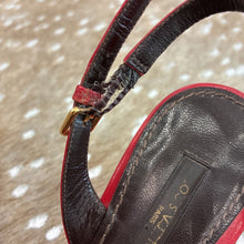 Load image into Gallery viewer, Damier Sauvage Pony Hair Slingback Heels