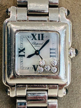 Load image into Gallery viewer, Happy Sport Square Quartz Steel / MOP With 5 Floating Diamonds / Roman / Bracelet