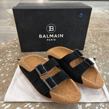 Load image into Gallery viewer, NIB B it Suede Dual Buckle Slides