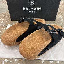 Load image into Gallery viewer, NIB B it Suede Dual Buckle Slides