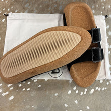 Load image into Gallery viewer, NIB B it Suede Dual Buckle Slides