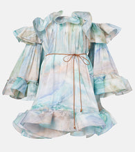 Load image into Gallery viewer, NWT Illuminate Flounce Mini Dress