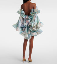 Load image into Gallery viewer, NWT Illuminate Flounce Mini Dress