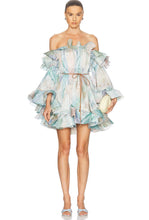 Load image into Gallery viewer, NWT Illuminate Flounce Mini Dress