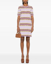Load image into Gallery viewer, NWT Wave Jacquard Knit Midi T-Shirt Dress