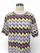 Load image into Gallery viewer, NWT Wave Jacquard Knit Midi T-Shirt Dress