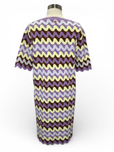 Load image into Gallery viewer, NWT Wave Jacquard Knit Midi T-Shirt Dress