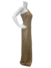 Load image into Gallery viewer, NWT Sequin One-Shoulder Gown