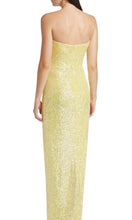 Load image into Gallery viewer, NWT Sequined Strapless Column Gown