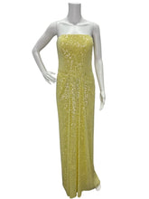 Load image into Gallery viewer, NWT Sequined Strapless Column Gown