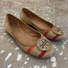 Load image into Gallery viewer, Leather Striped Miller Flats