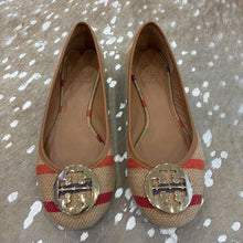 Load image into Gallery viewer, Leather Striped Miller Flats