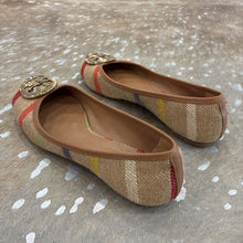 Load image into Gallery viewer, Leather Striped Miller Flats