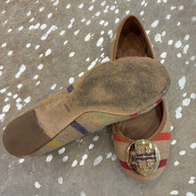 Load image into Gallery viewer, Leather Striped Miller Flats