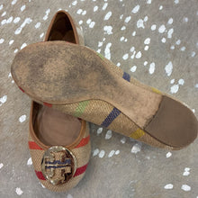 Load image into Gallery viewer, Leather Striped Miller Flats