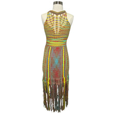 Load image into Gallery viewer, Woven Fringed Midi Dress