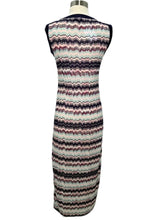Load image into Gallery viewer, Zig-Zag Striped Maxi Dress