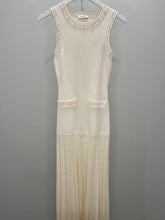 Load image into Gallery viewer, NWT Pearl Bead Knit Maxi Dress