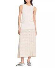 Load image into Gallery viewer, NWT Pearl Bead Knit Maxi Dress