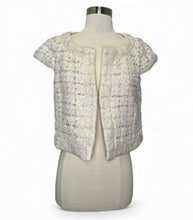 Load image into Gallery viewer, Tweed Short-Sleeve Jacket Textured Boucle Couture Style