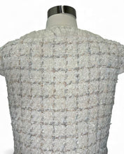 Load image into Gallery viewer, Tweed Short-Sleeve Jacket Textured Boucle Couture Style